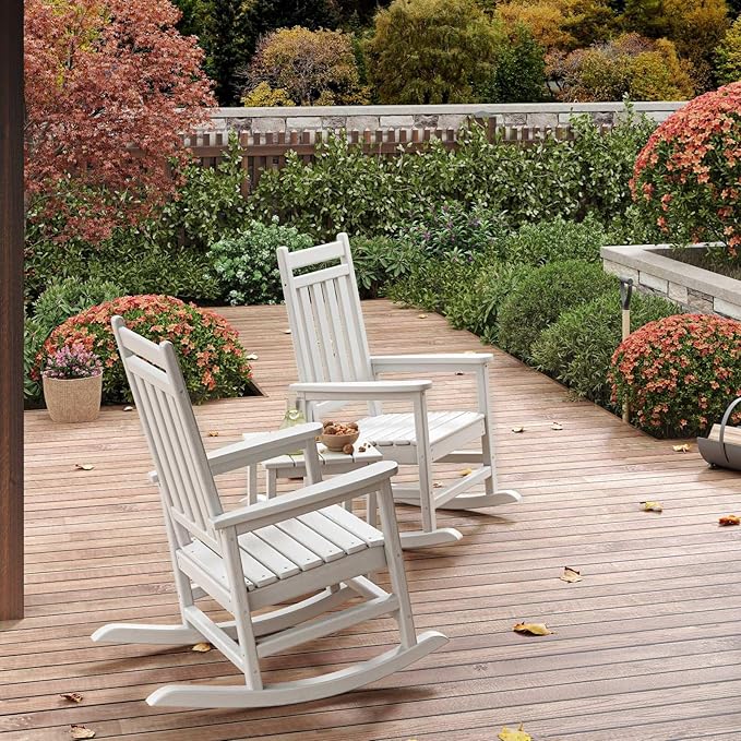 HDPE Rocking Chair Outdoor Set of 4 - Image 7