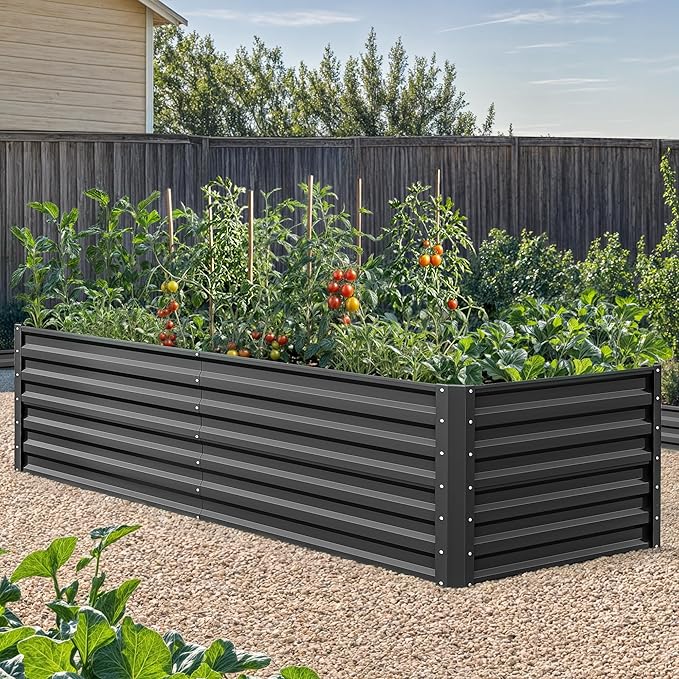 YITAHOME 6x3x2ft Outdoor Raised Garden Bed Kit, Large Metal Patio Planter Box - Image 7