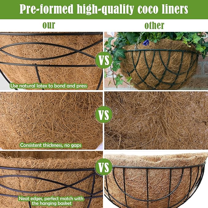 24 Inch Natural Coconut Fiber Liner - Image 4