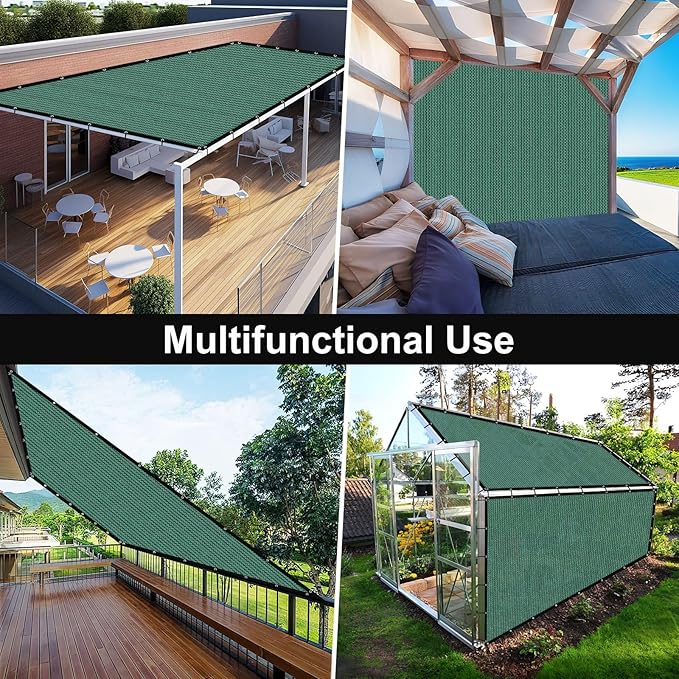Artpuch 90% Sun Shade Cloth, 10 x 20 FT Pergola Shade Cover Canopy - Image 8