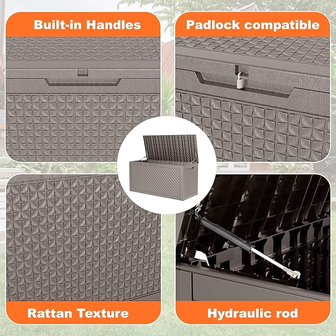 ROJIK Outdoor Storage Housing Deck Box - Image 3