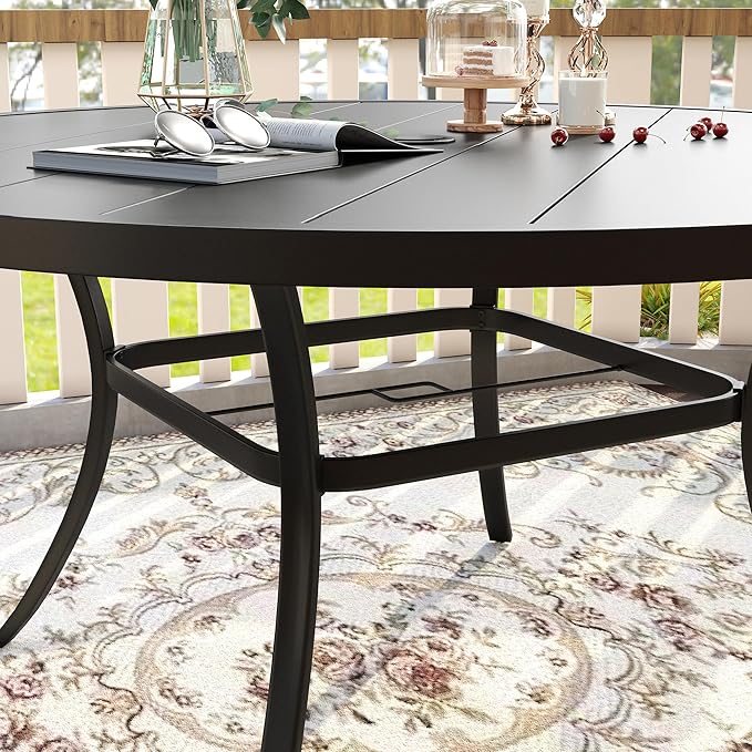 VICLLAX 63" Outdoor Round Patio Table - Image 7