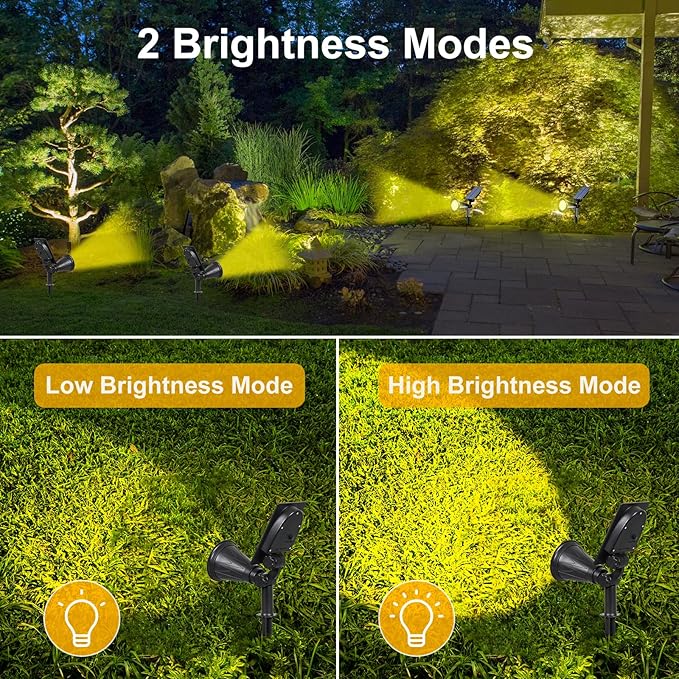 T-SUN Solar Spotlights, 7 LED Solar Lights Outdoor Waterproof, Auto ON/Off - Image 4
