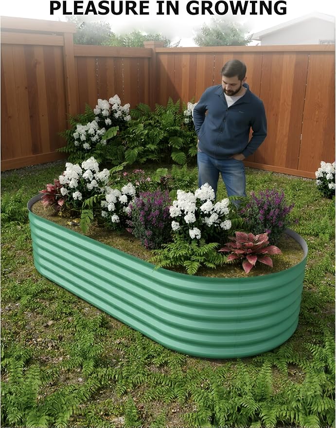 GarveeLife 8x4x1.5 ft Galvanized Raised Garden Bed - Image 6