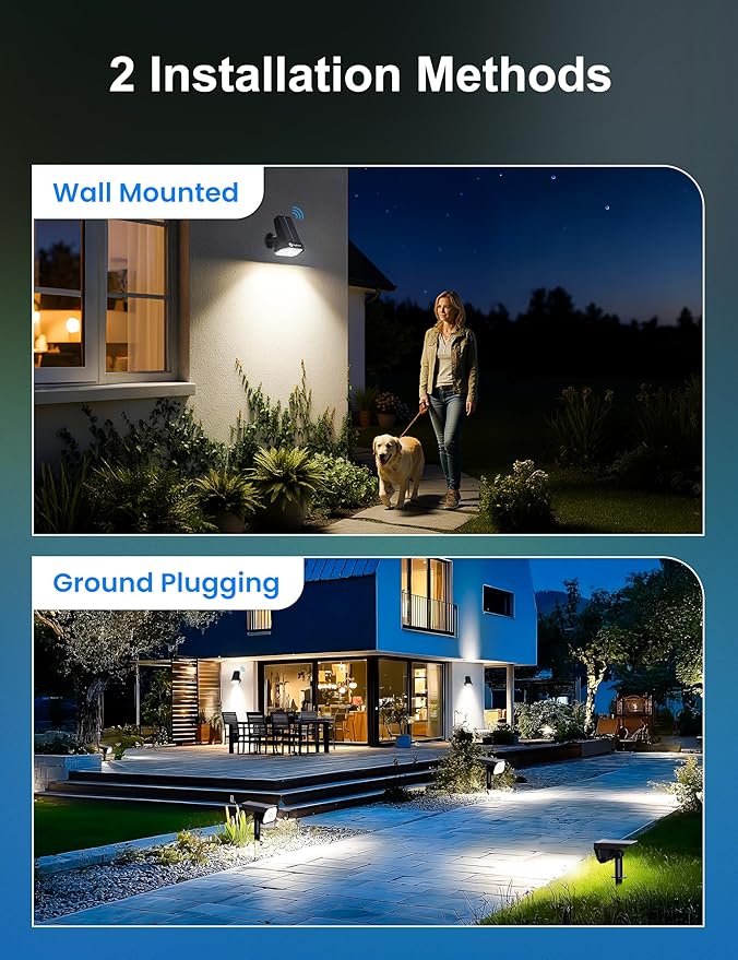 Brightown 6 Pack Solar Motion Lights Outdoor Waterproof, Motion Sensor Spot - Image 6