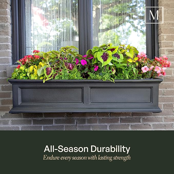 Mayne Fairfield 2-Foot Window Box – Self-Watering, Weather-Resistant Planter - Image 4