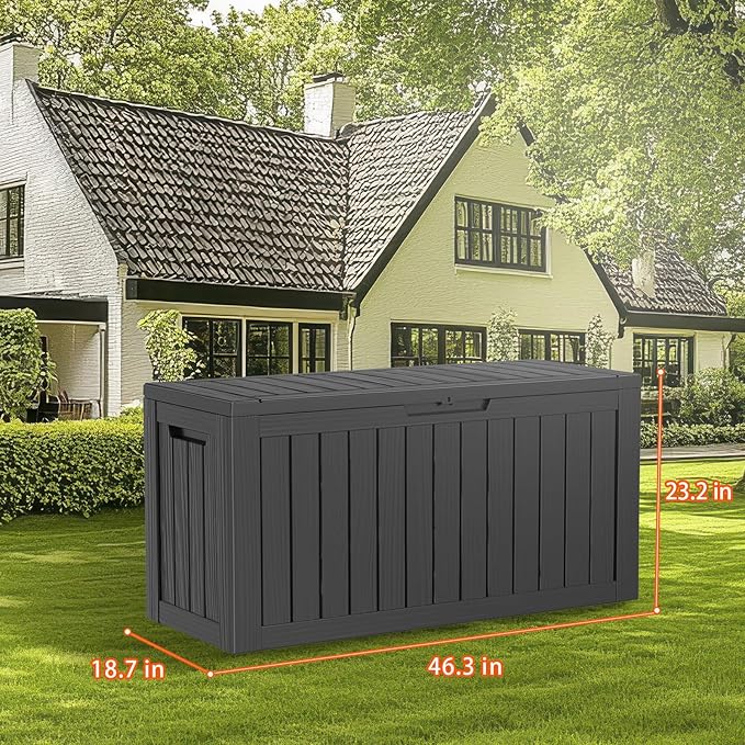 DRATO 80 Gallon Deck Box, Outdoor Storage Box - Image 6