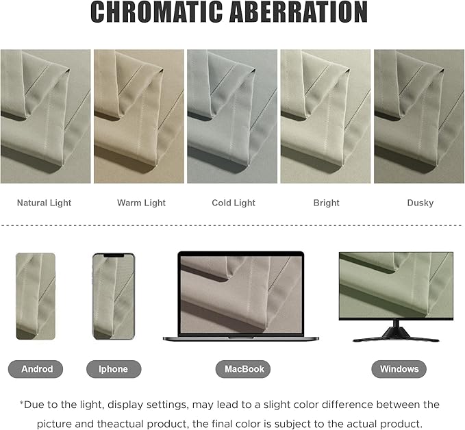 BONZER Outdoor Curtains for Patio Waterproof Thick Privacy Wide Grommet Light - Image 5