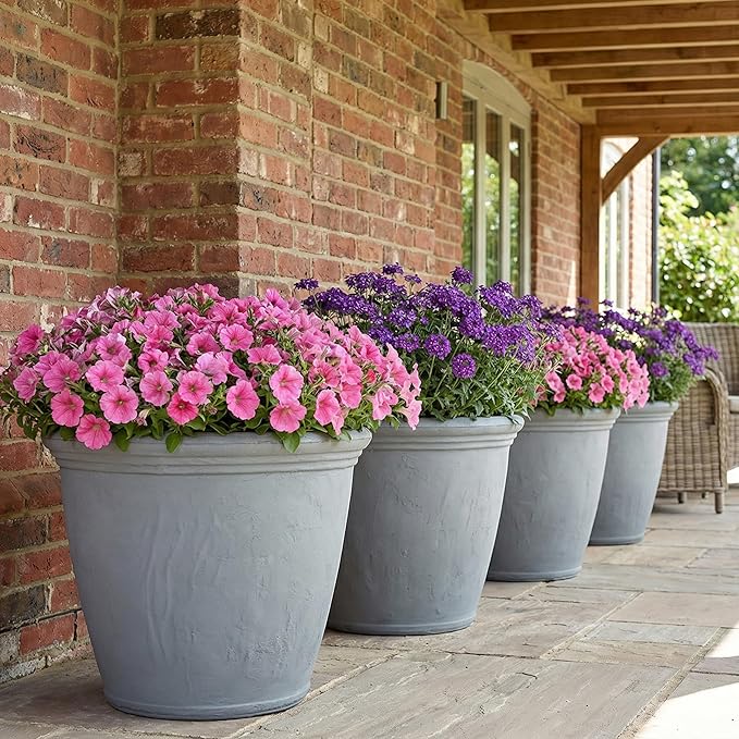 Sunnydaze 24-Inch Anjelica Large Plastic Pot - Image 8