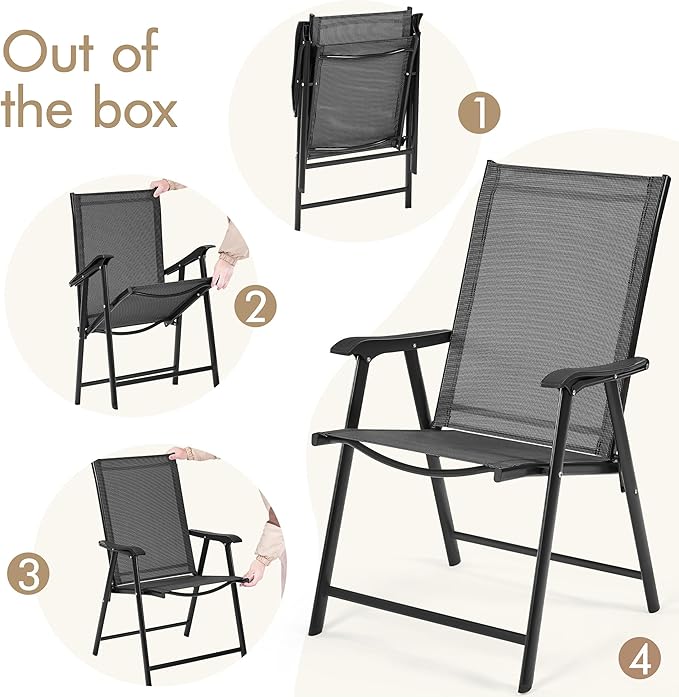 Yaheetech Patio Dining Chairs Set of 2 - Image 8