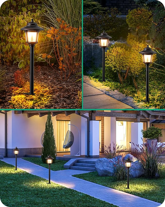 EDISHINE Low Voltage Landscape Lighting, 12V 3W 120LM 3000K Seed Glass Outdoor - Image 6