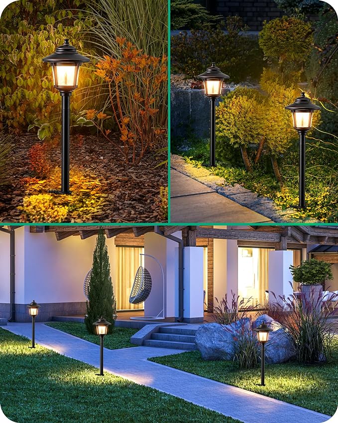 EDISHINE Low Voltage Landscape Lights, 12V 3W 120LM 3000K Seed Glass Outdoor - Image 6