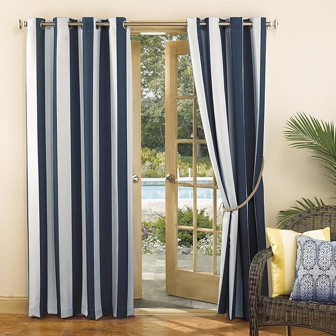 Sun Zero Valencia 2-Pack Cabana Stripe Indoor/Outdoor UV Protectant Energy - Image 4