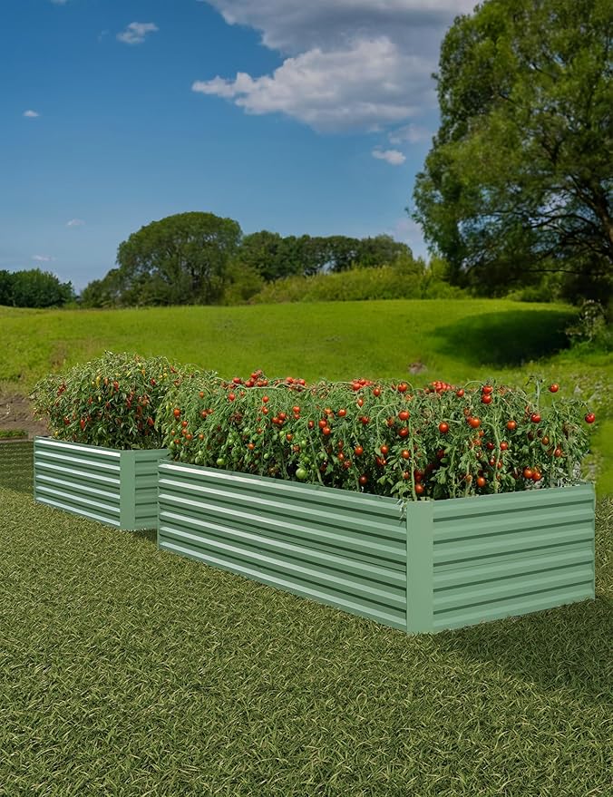 GarveeLife 2pcs 8x4x2 ft Galvanized Raised Garden Bed, Rust-Resistant Raised - Image 9