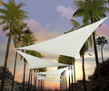 Amgo Custom Size 15' x 15' x 15' White Triangle Sun Shade Sail UPF50+ AGTAPRT12 by Amgo