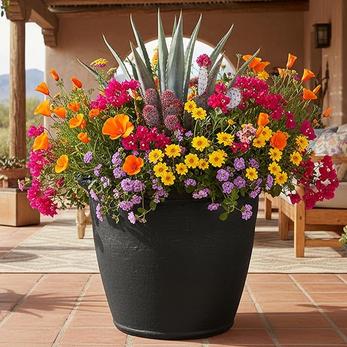 Sunnydaze 20-Inch Anjelica Large Plastic Pot - Image 7
