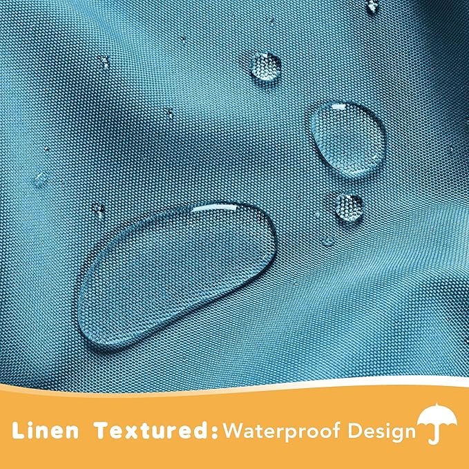 HolidayIdeas Outdoor Curtains for Patio Waterproof, 4 Panels - Image 2