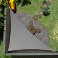 Amgo Custom Size 11' x 17' x 20.2' Gray Right Triangle Sun Shade Sail UPF50+ by Amgo