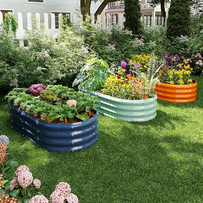 Metal Planter Garden Flower Bed Raised Beds - Image 6