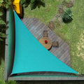 Amgo Custom Size 17' x 22' x 27.8' Turquoise Triangle Sun Shade Sail Order to by Amgo
