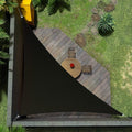 Amgo Custom Size 6' x 6' x 8.5' Black Right Triangle Sun Shade Sail Order to by Amgo